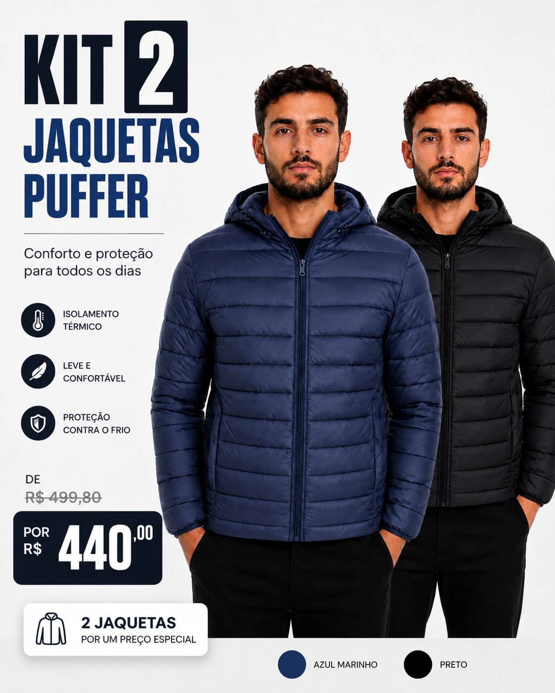 KIT JAQUETA PUFFER IDEAL