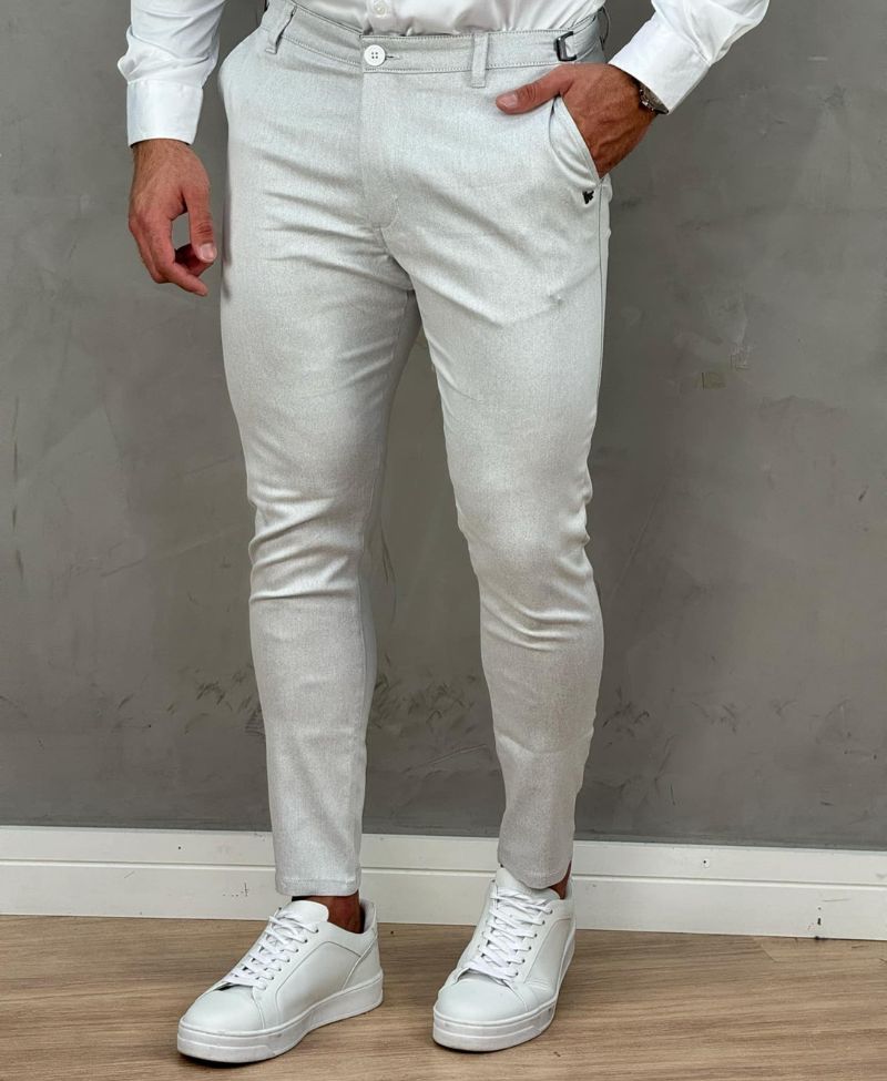Calça Alfaiataria Gelo Masculina Com Regulagem - Per Pochi