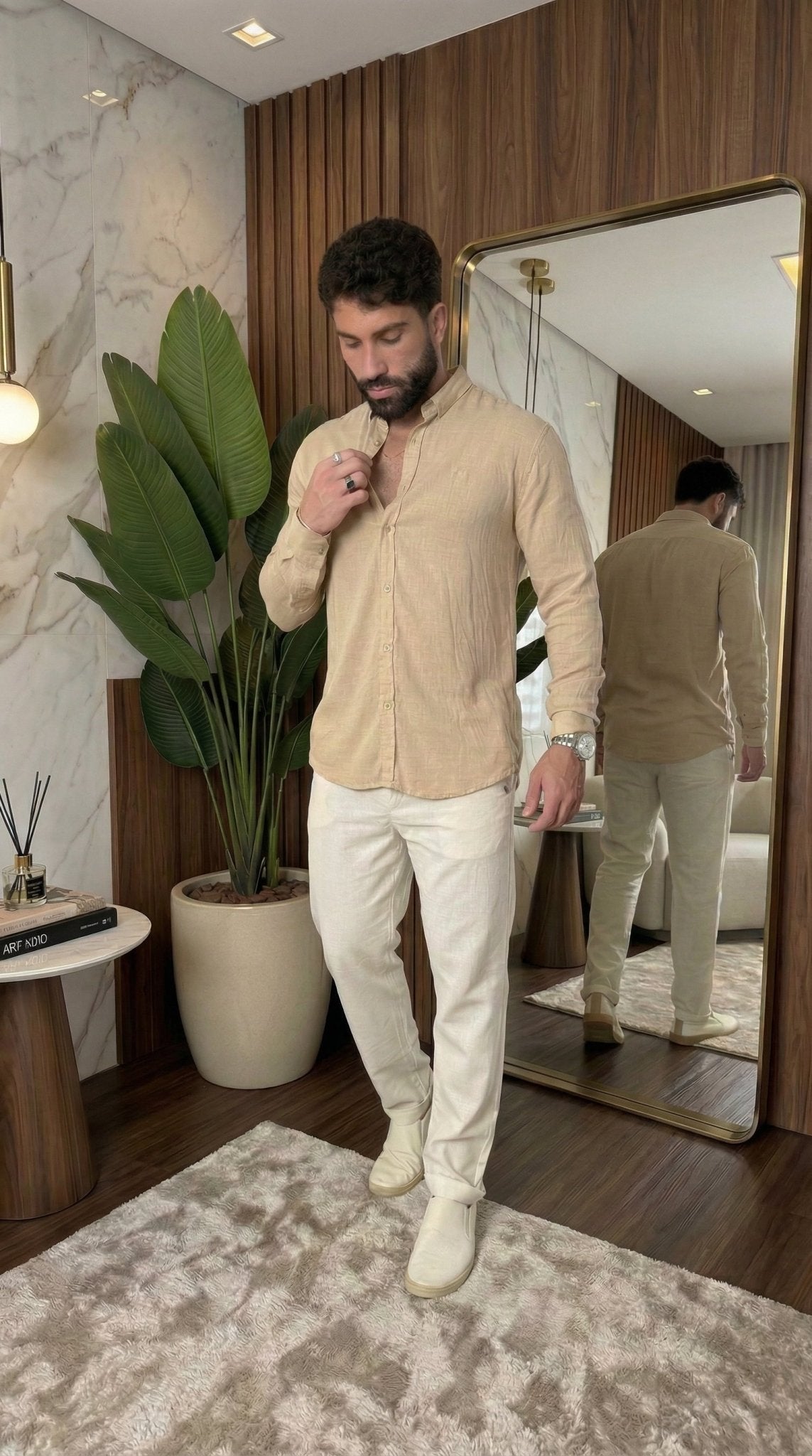 Look Casual Bege Verão