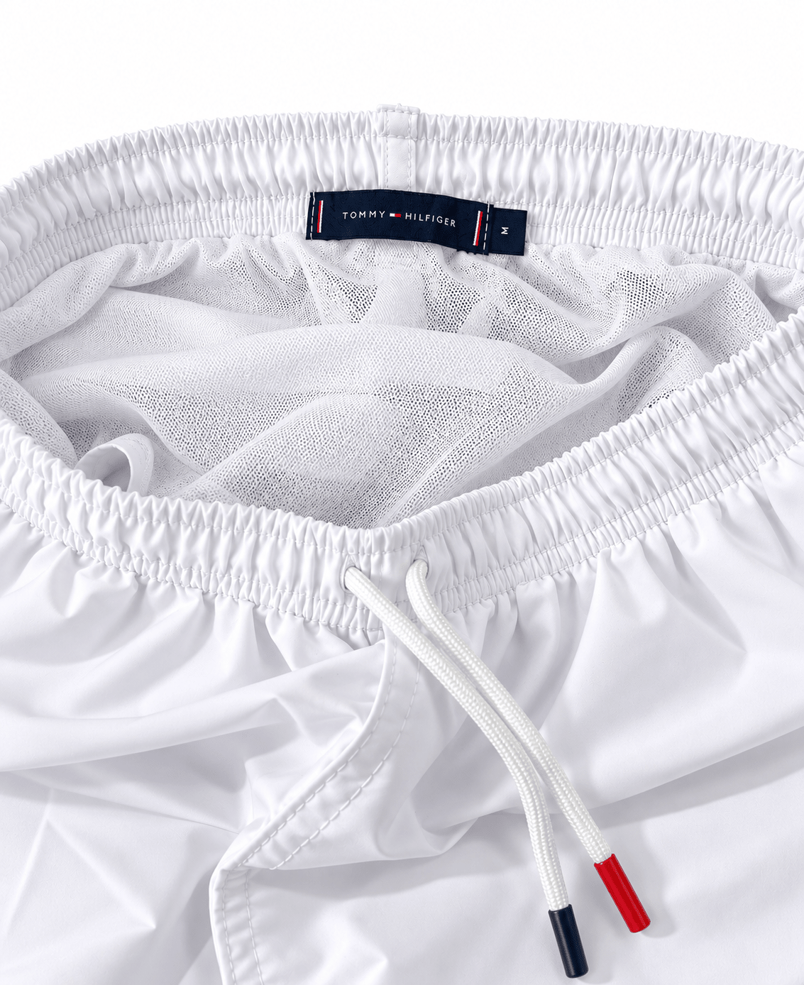 Shorts de Banho Branca Essential com Bandeira - Tommy Hilfiger