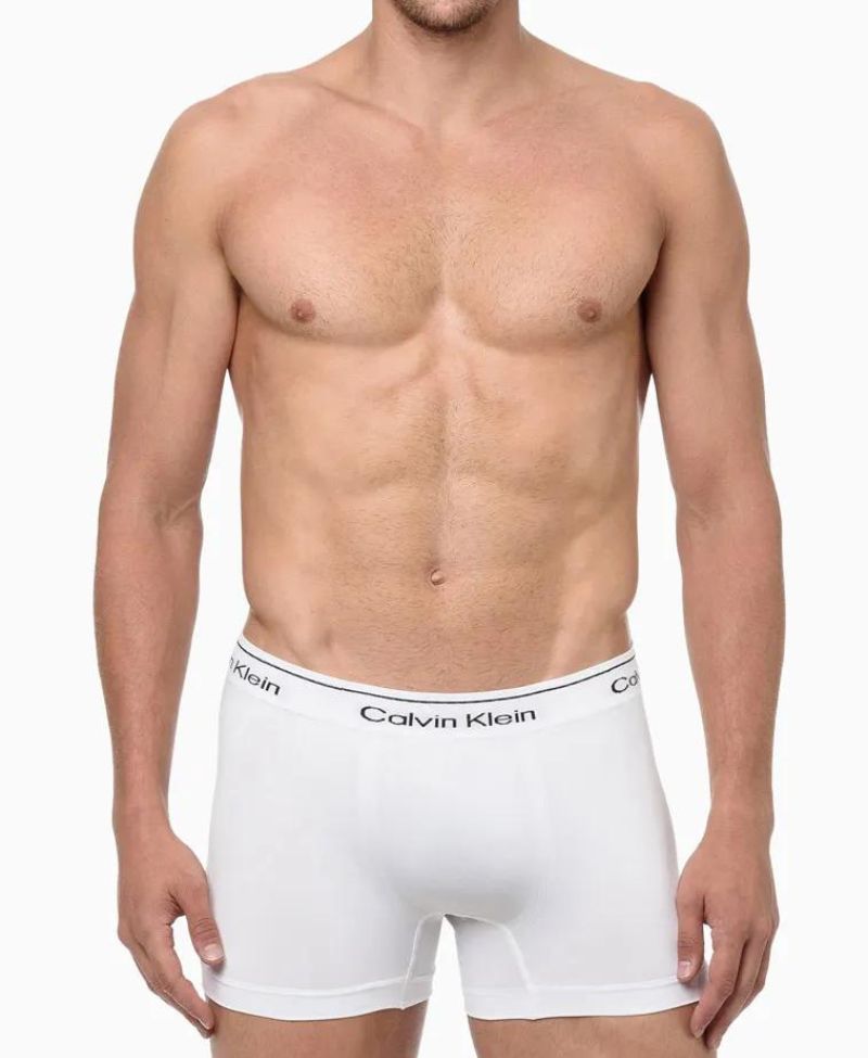 Cueca Box Branca Trunk Modern Cotton - Calvin Klein