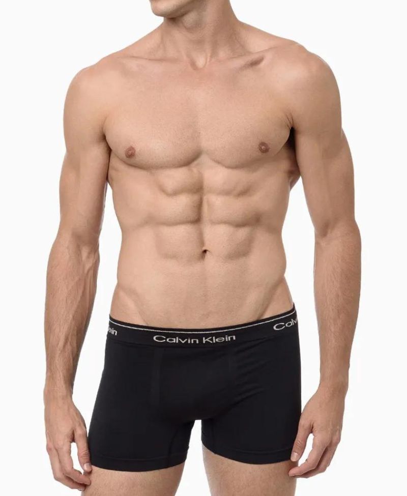 Cueca Box Preta Trunk Modern Cotton - Calvin Klein
