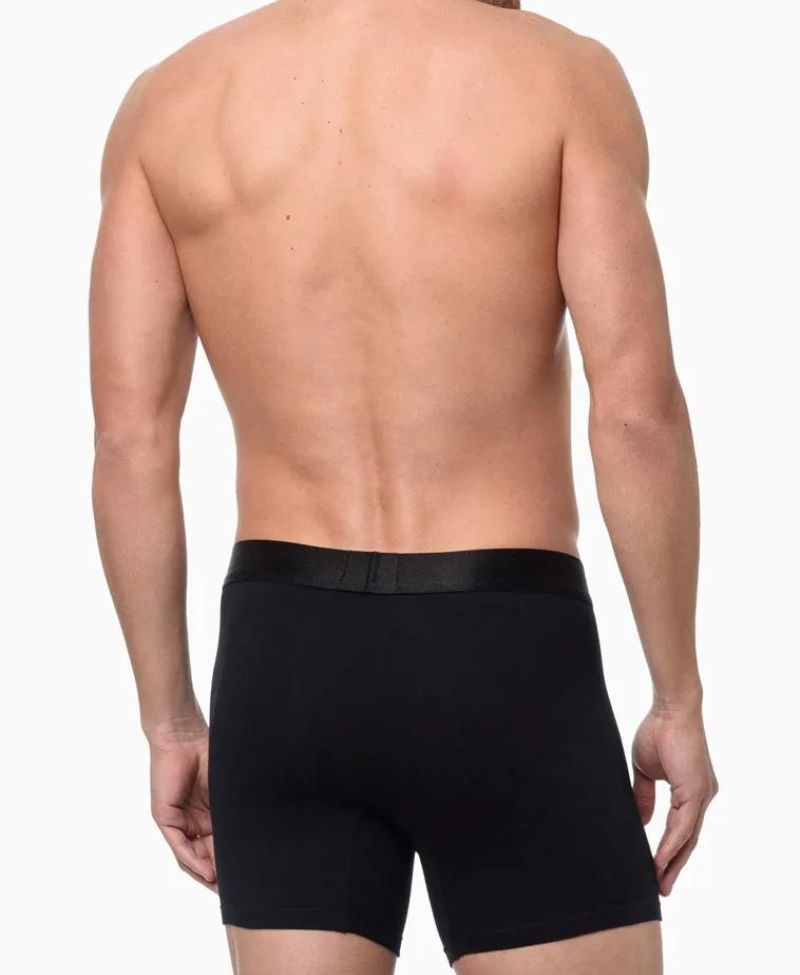 Cueca Box Preta Underwear Cotton - Calvin Klein