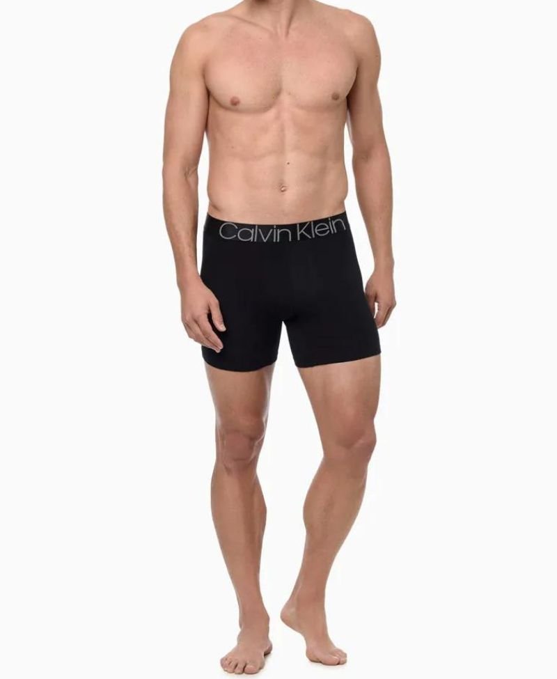 Cueca Box Preta Underwear Cotton - Calvin Klein