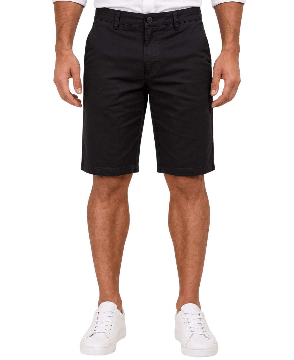 Bermuda Alfaiataria Preta Masculina Lisa - ROTA 77