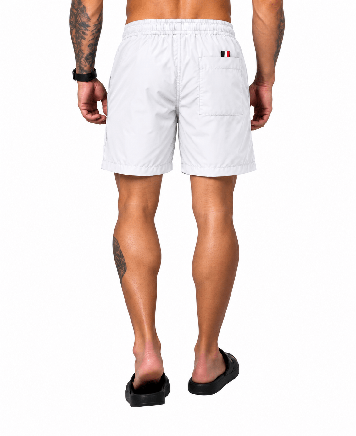 Shorts de Banho Branca Essential com Bandeira - Tommy Hilfiger