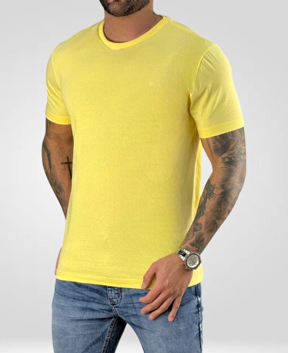Camiseta Amarela Masculina Basica - Forum