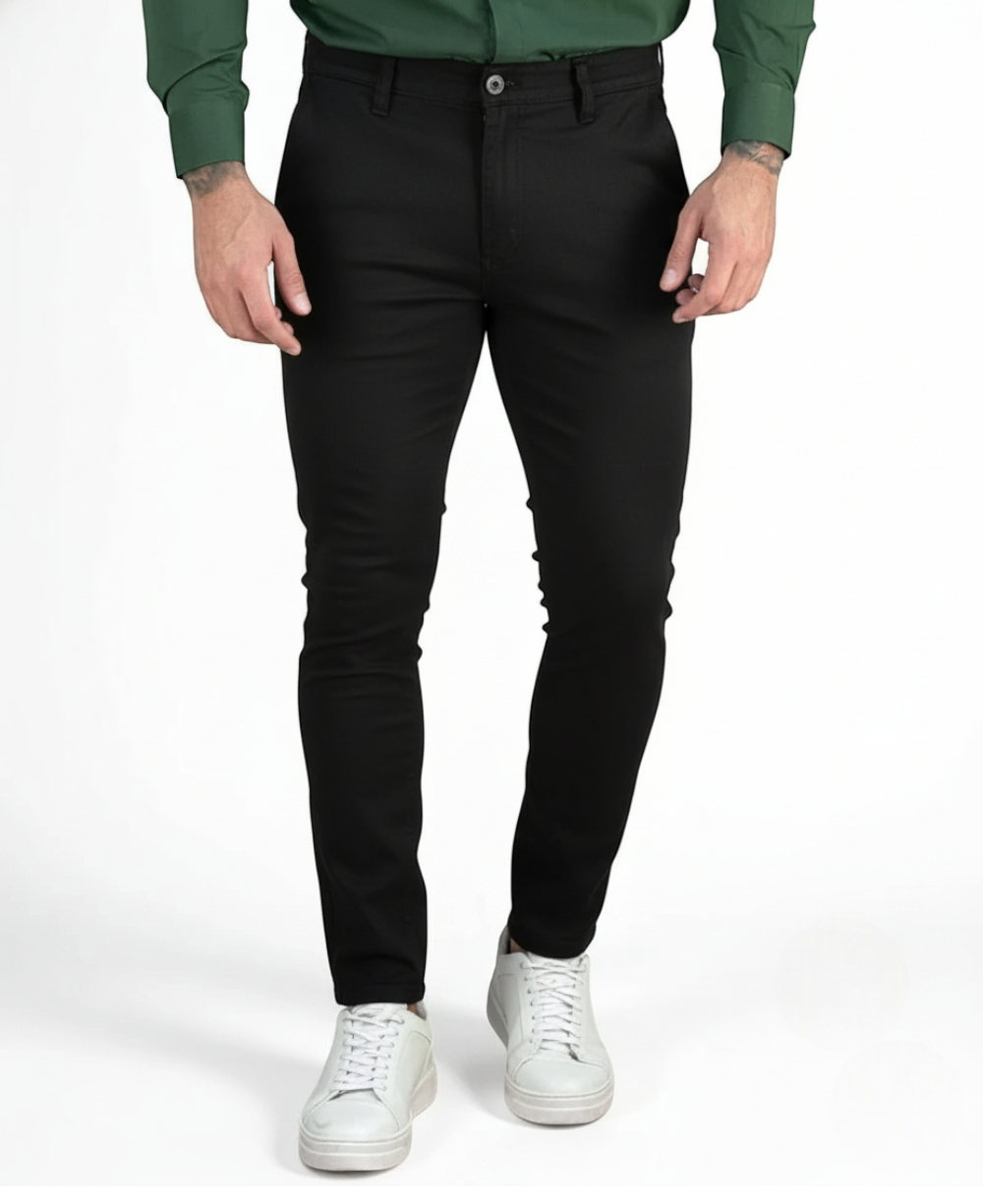 Calça Alfaiataria Preta Masculina - Rota 77