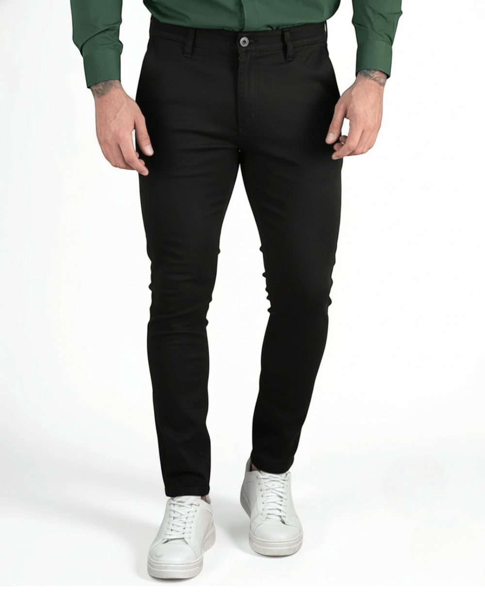 Calça Alfaiataria Preta Masculina - Rota 77