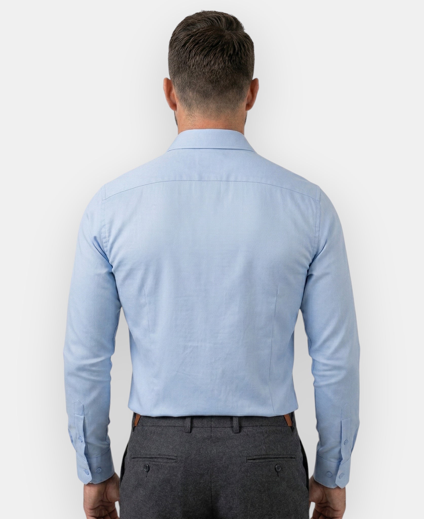 Camisa Manga Longa Azul Claro Fibra de Bambu - Paladhos