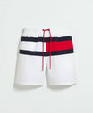 Bermuda Banho Média Bandeira Branco - Tommy Hilfiger