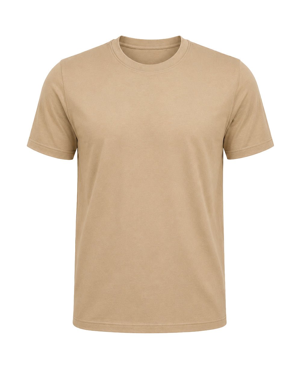 Camiseta Masculina Bege Algodão Pima - Ideal Vest Rouparia