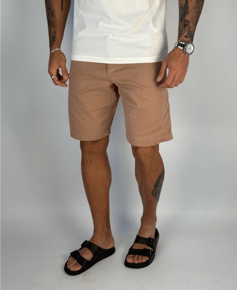 Bermuda Alfaiataria Mocha Masculino - Visual Jeans