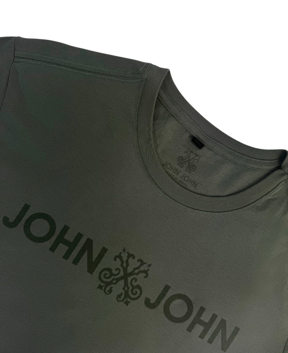 Camiseta Regular Fit Basic Verde Masculino - John John