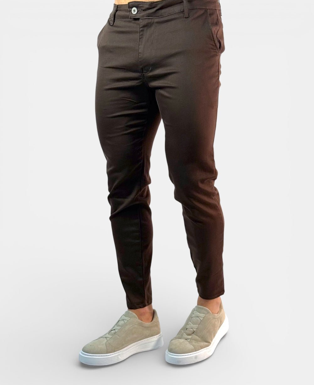 Calça Alfaiataria Café Masculina Skinny - Truehero