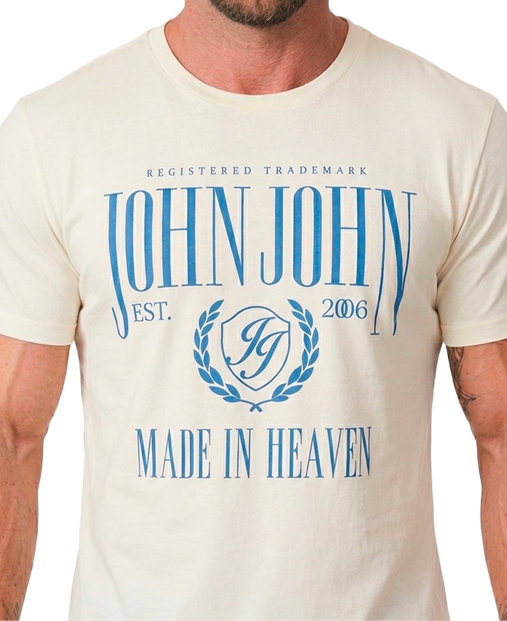 Camiseta Off White Masculina Regular Fit - John John
