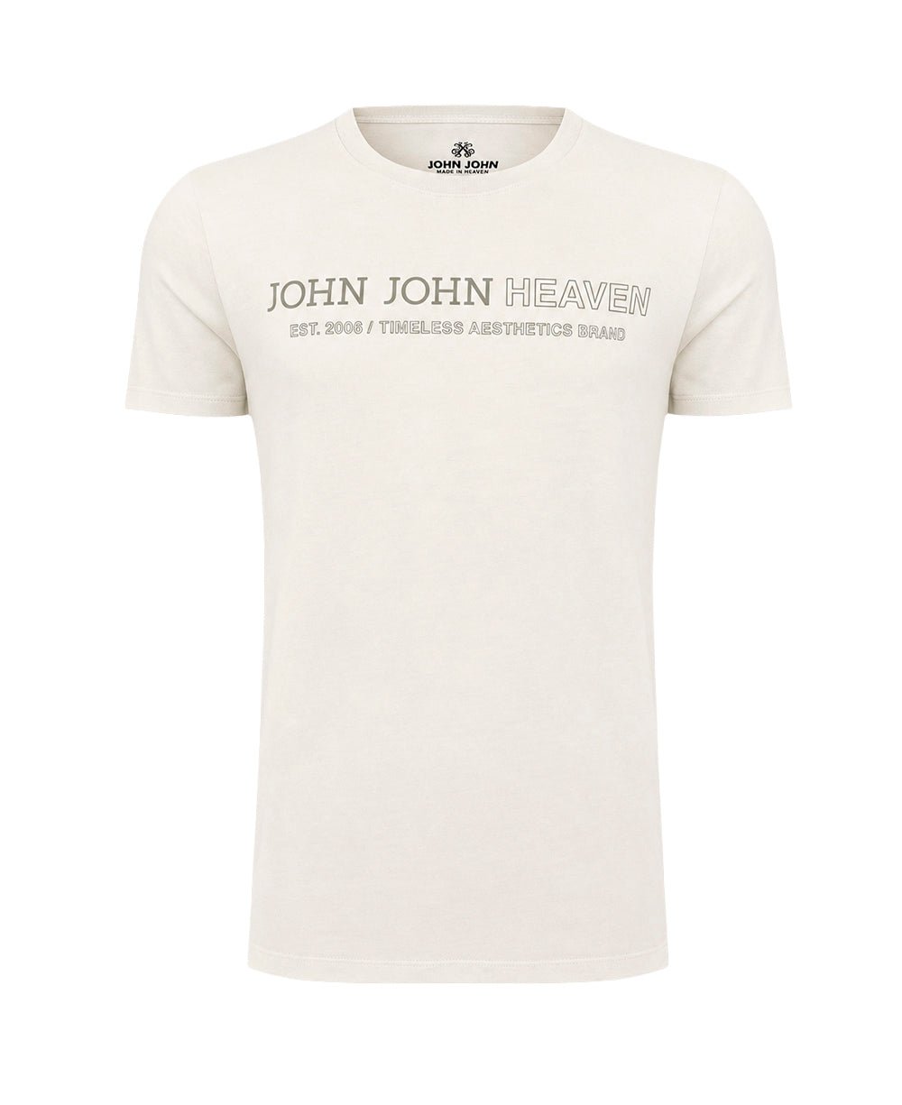 Camiseta Off White Masculina Est 2006 Slim Fit - John John