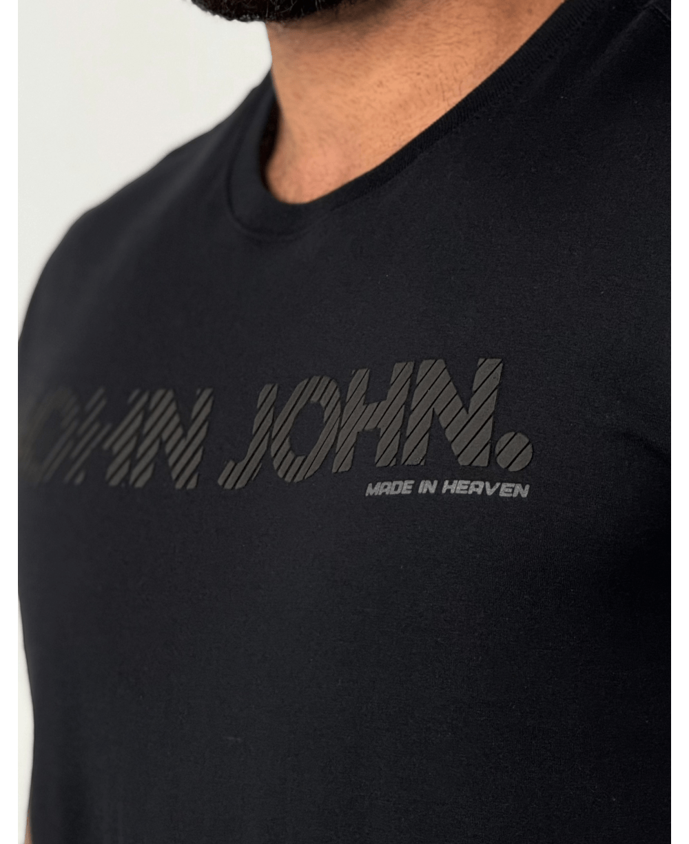 Camiseta Regular Fit Shades Black - John John
