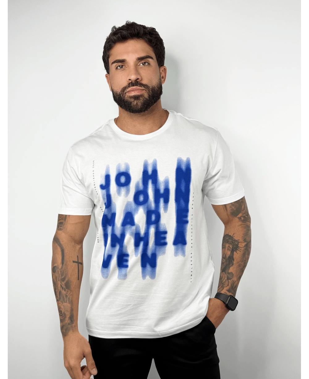 Camiseta Regular Fit Branco Starlight - John John