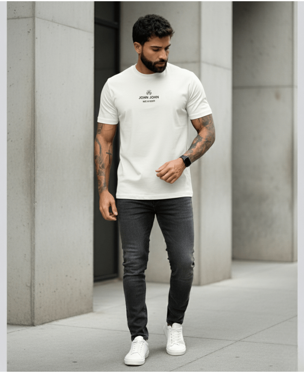 Camiseta Regular Fit Timeless Branco - John John