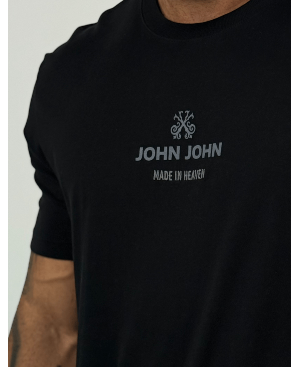 Camiseta T -Shirt RG Industry Preto Masculina - John John