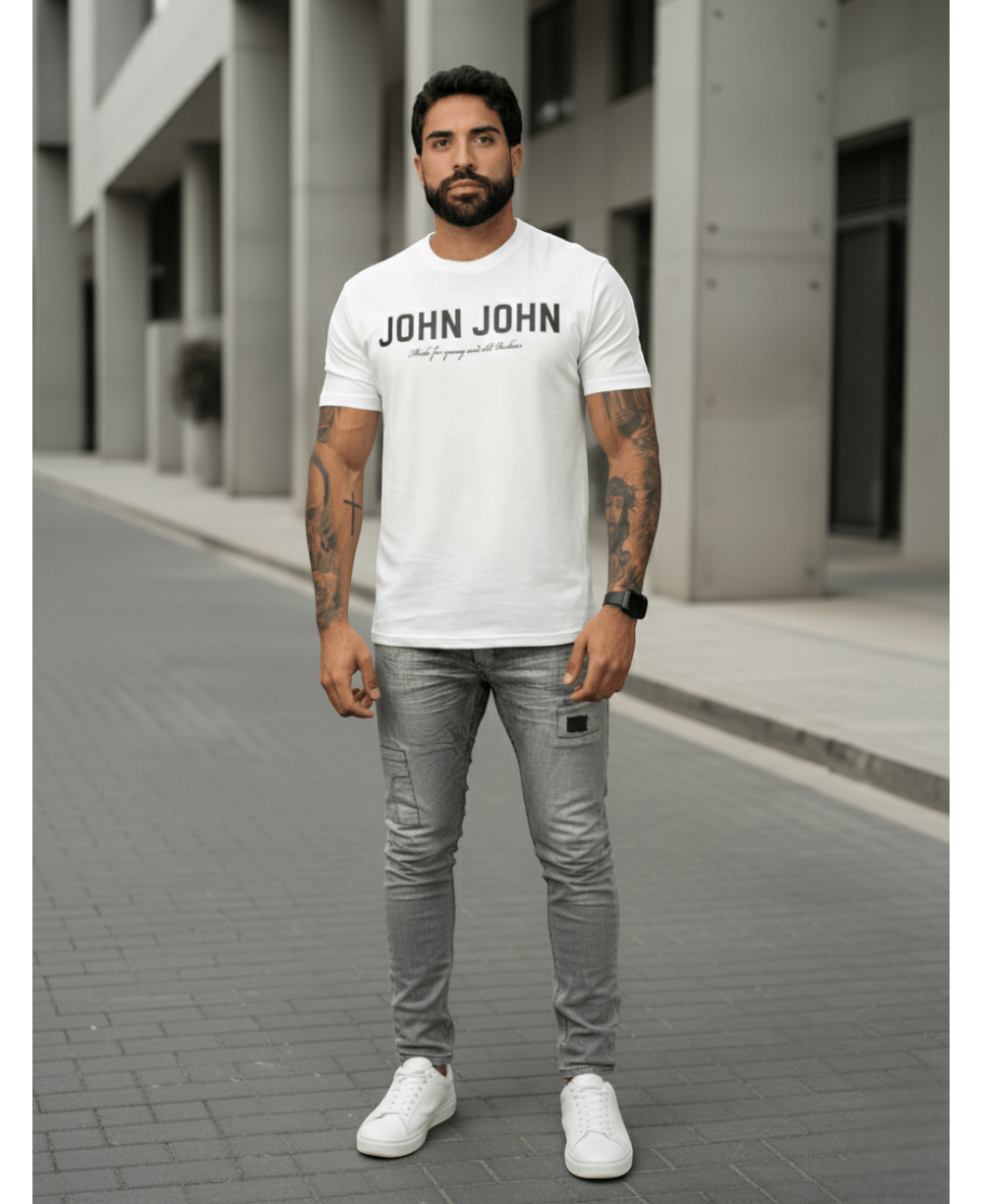 Camiseta Regular Fit Street White - John John