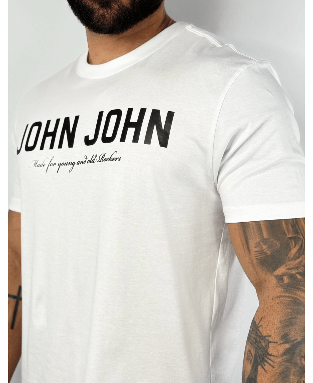 Camiseta Regular Fit Street White - John John