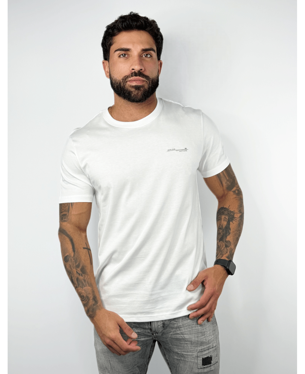 Camiseta Regular Fit Timeless Brand White - John John