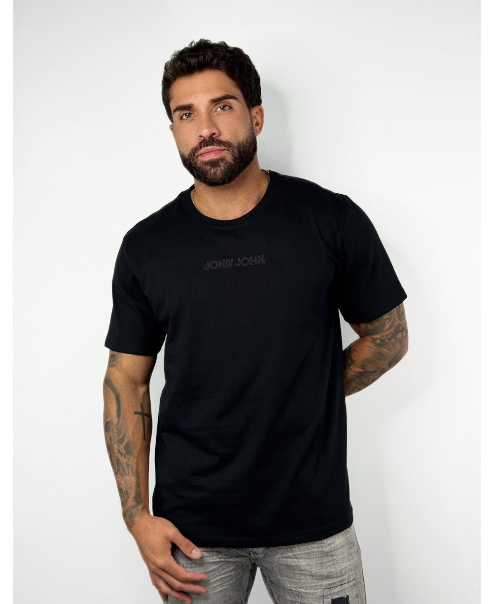Camiseta Relaxed Fit John Minimal Black - John John