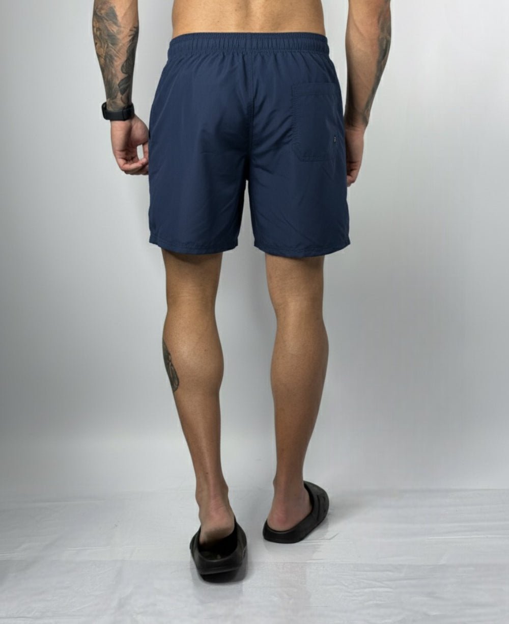 Shorts Praia Azul Marinho Masculino Reto Fiji - John John
