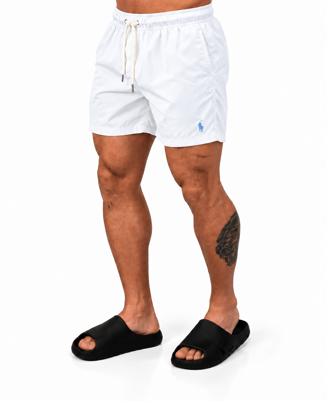 Shorts Praia Branco Masculino Liso - POLO