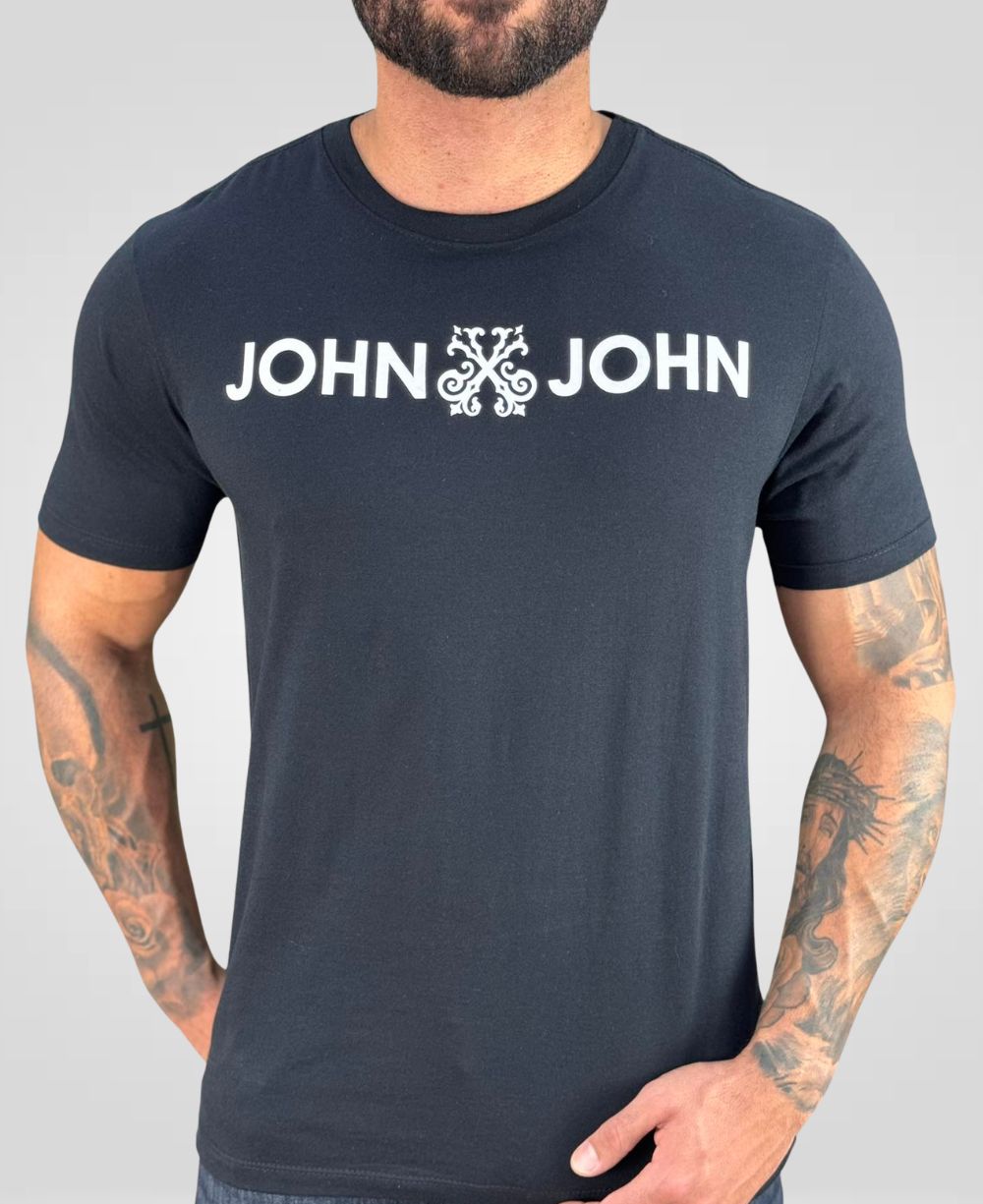 Camiseta Preta Masculina JJ - John John