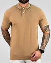 Camisa Polo Caqui Masculina With Trims - Aramis