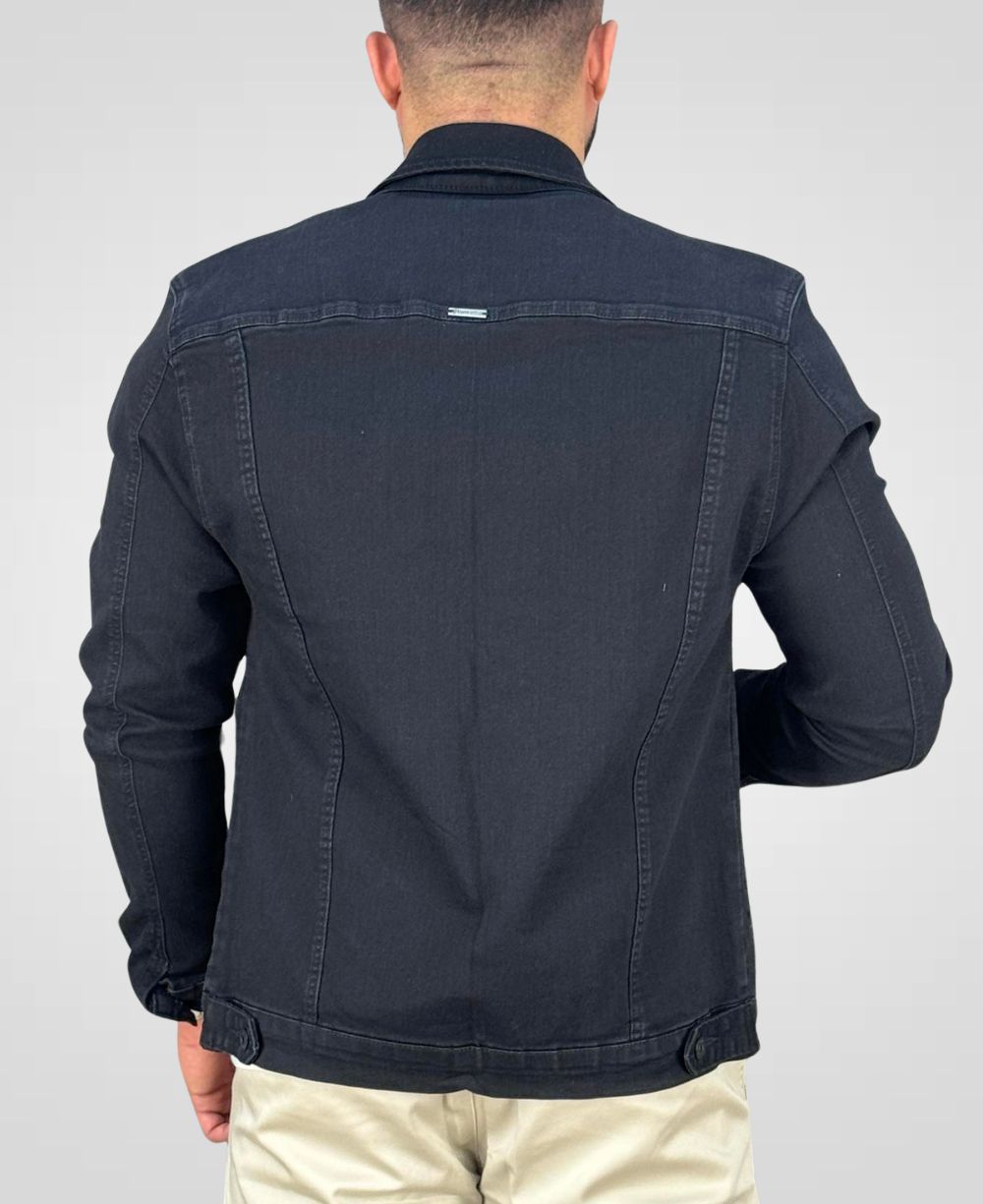 Jaqueta Jeans Preta Masculino - Black Jeans