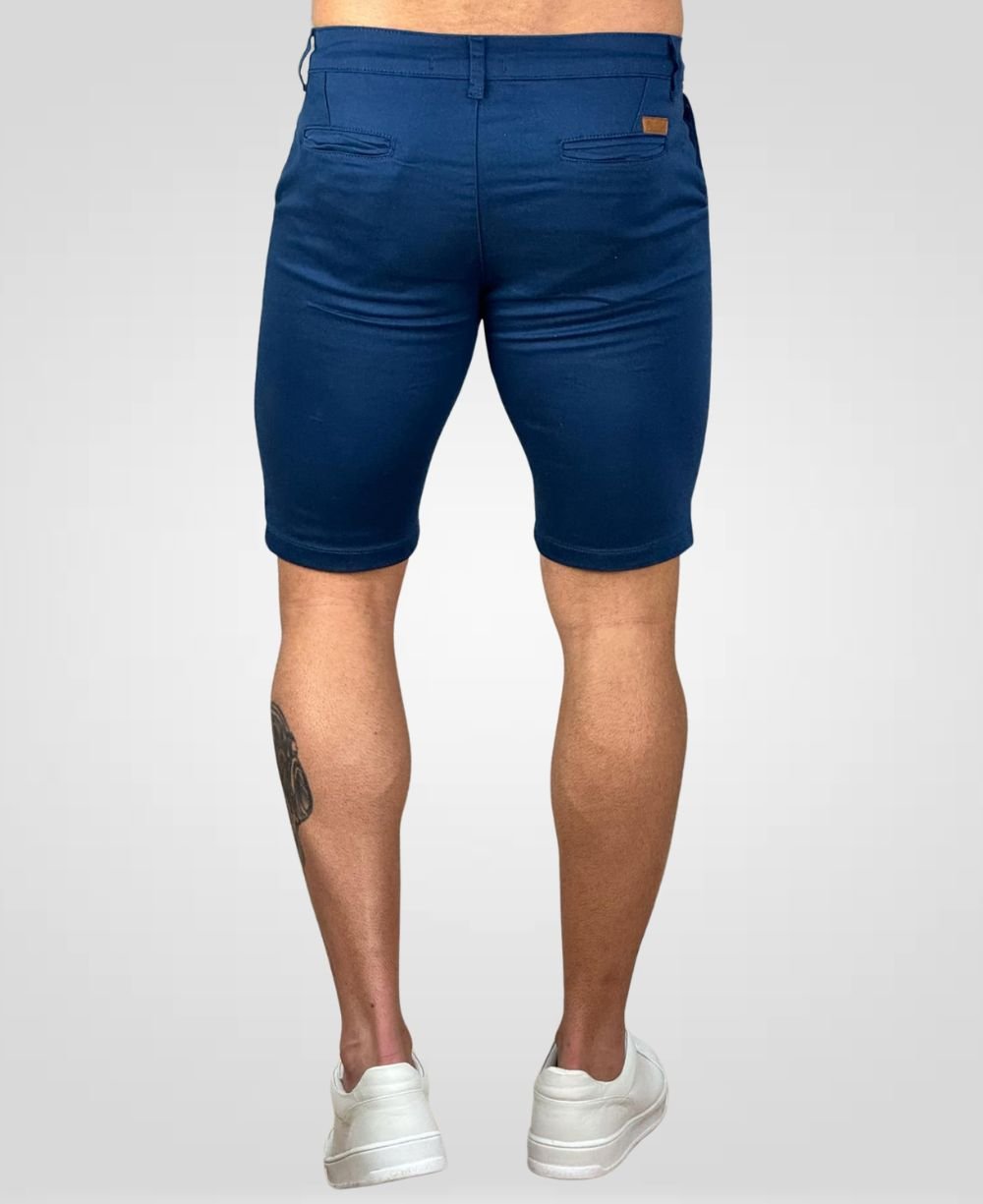 Bermuda Alfaiataria Azul Royal Masculina Lisa - Paladho´S Jeans Wear