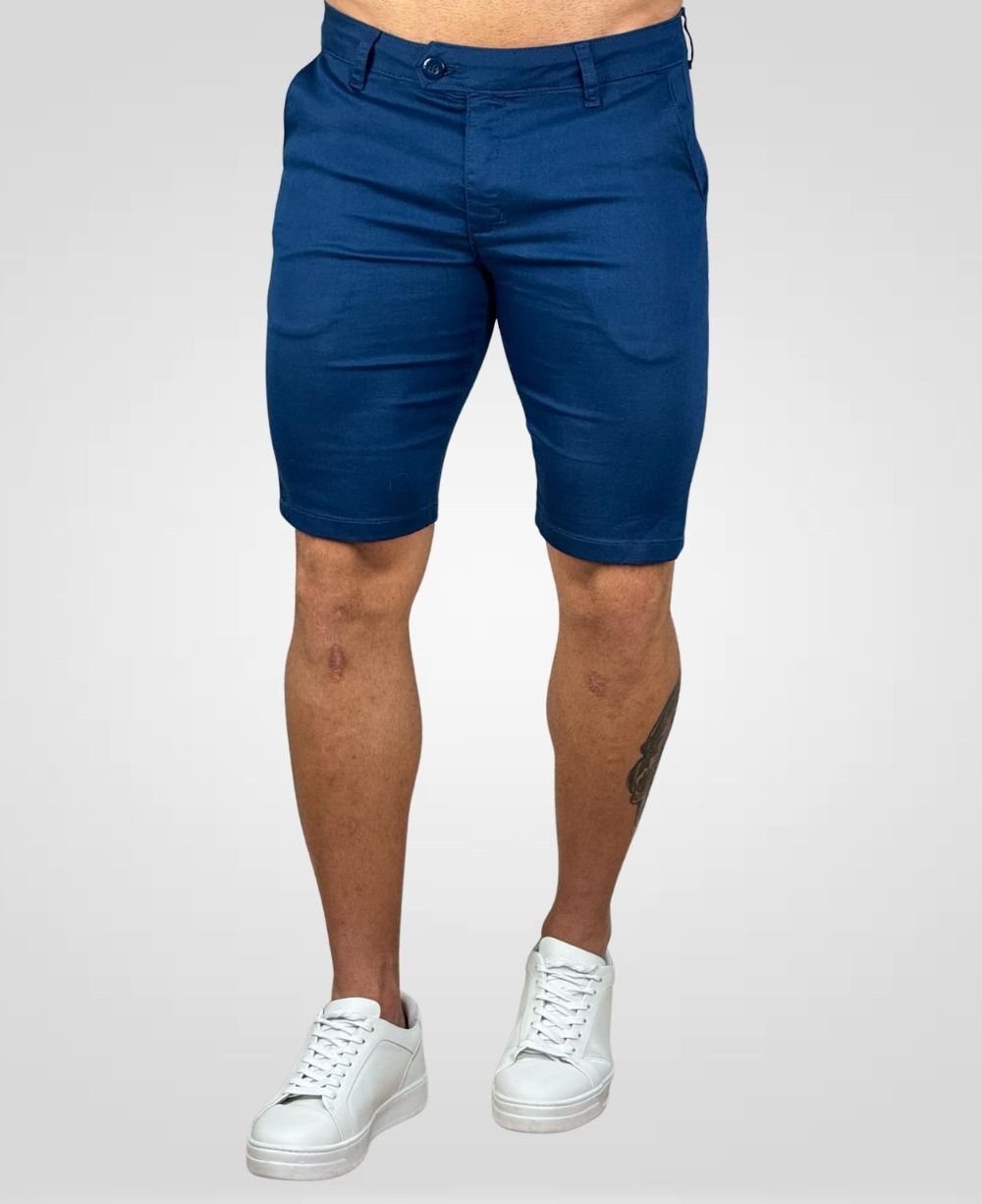 Bermuda Alfaiataria Azul Royal Masculina Lisa - Paladho´S Jeans Wear