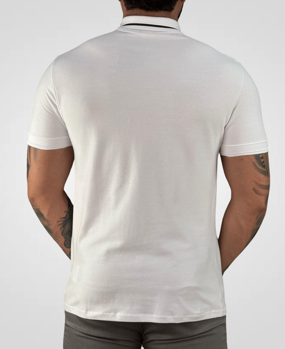 Camisa Polo Branca Masculina Piquet New Classic - Aramis