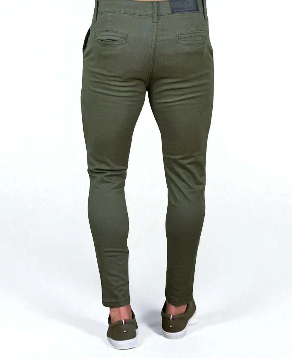 Calça Alfaiataria Sarja Verde Masculina Super Skinny- Codi Jeans