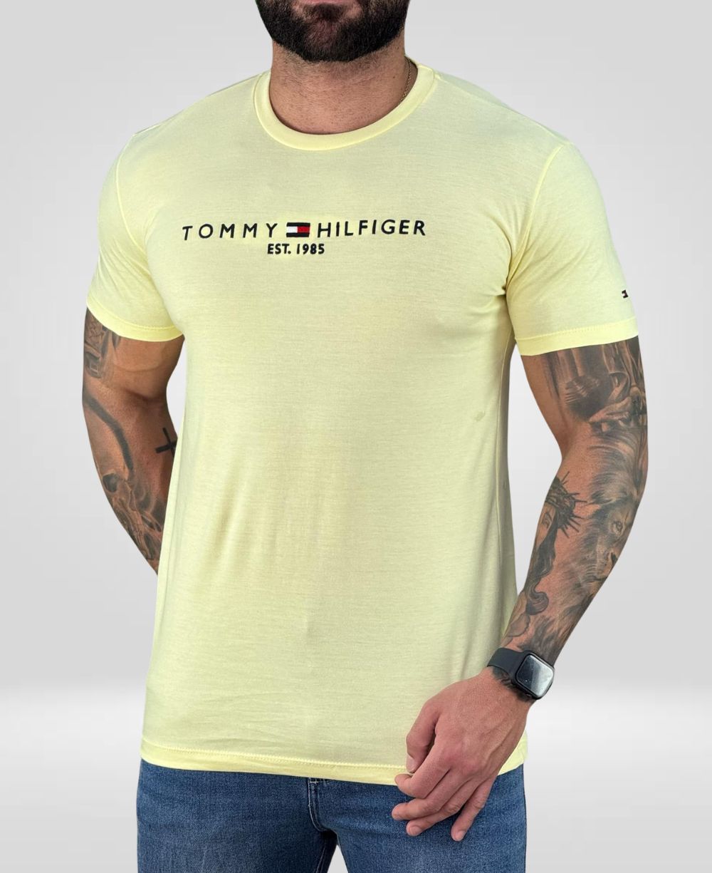 Camiseta Amarela Masculina Est.1985 - Tommy Hilfiger