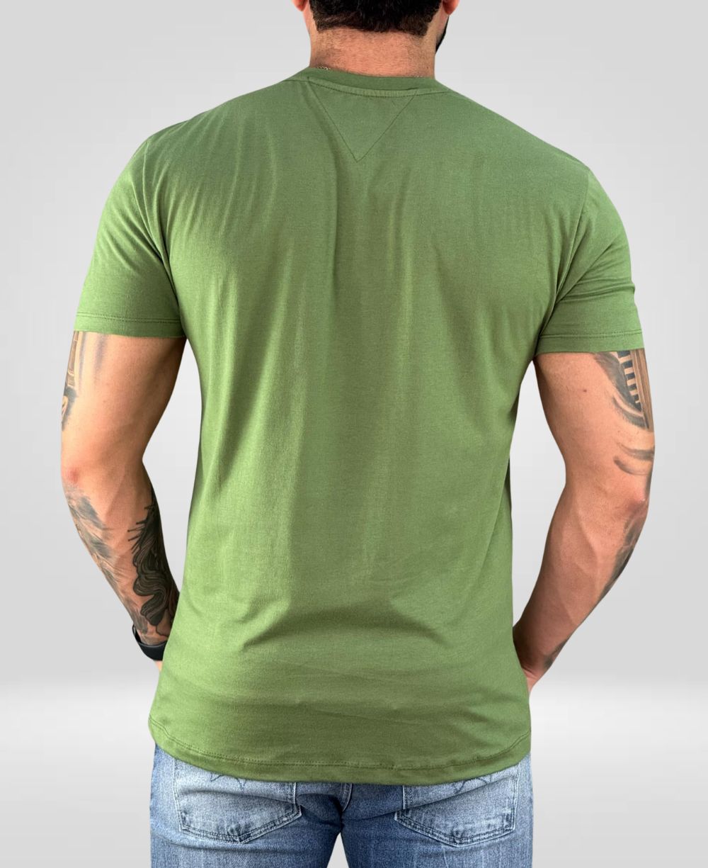 Camiseta Verde Musgo Masculina Est.1985 - Tommy Hilfiger
