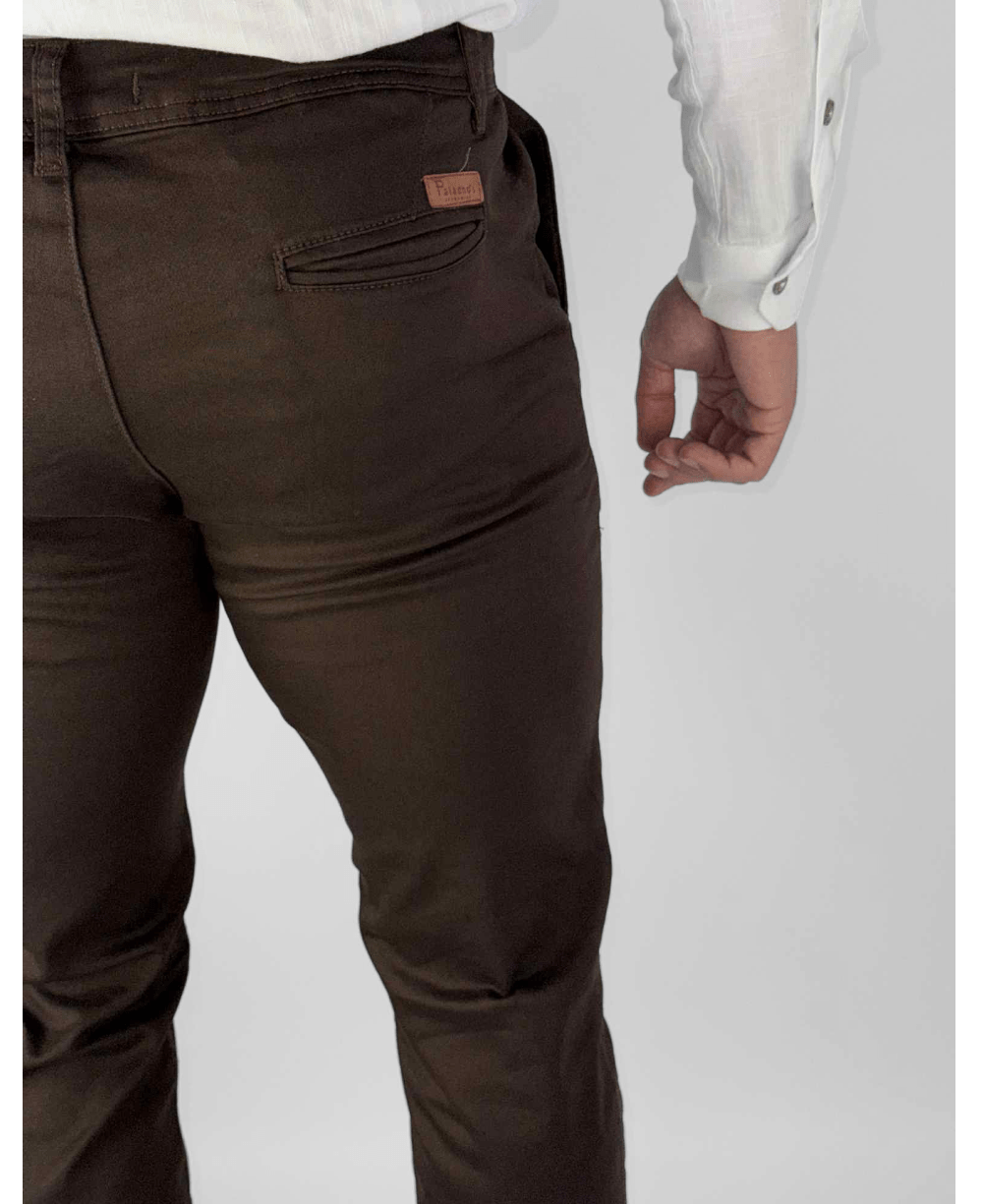 Calça Alfaiataria Marrom Masculina Slim - Paladho´s Jeans Wear