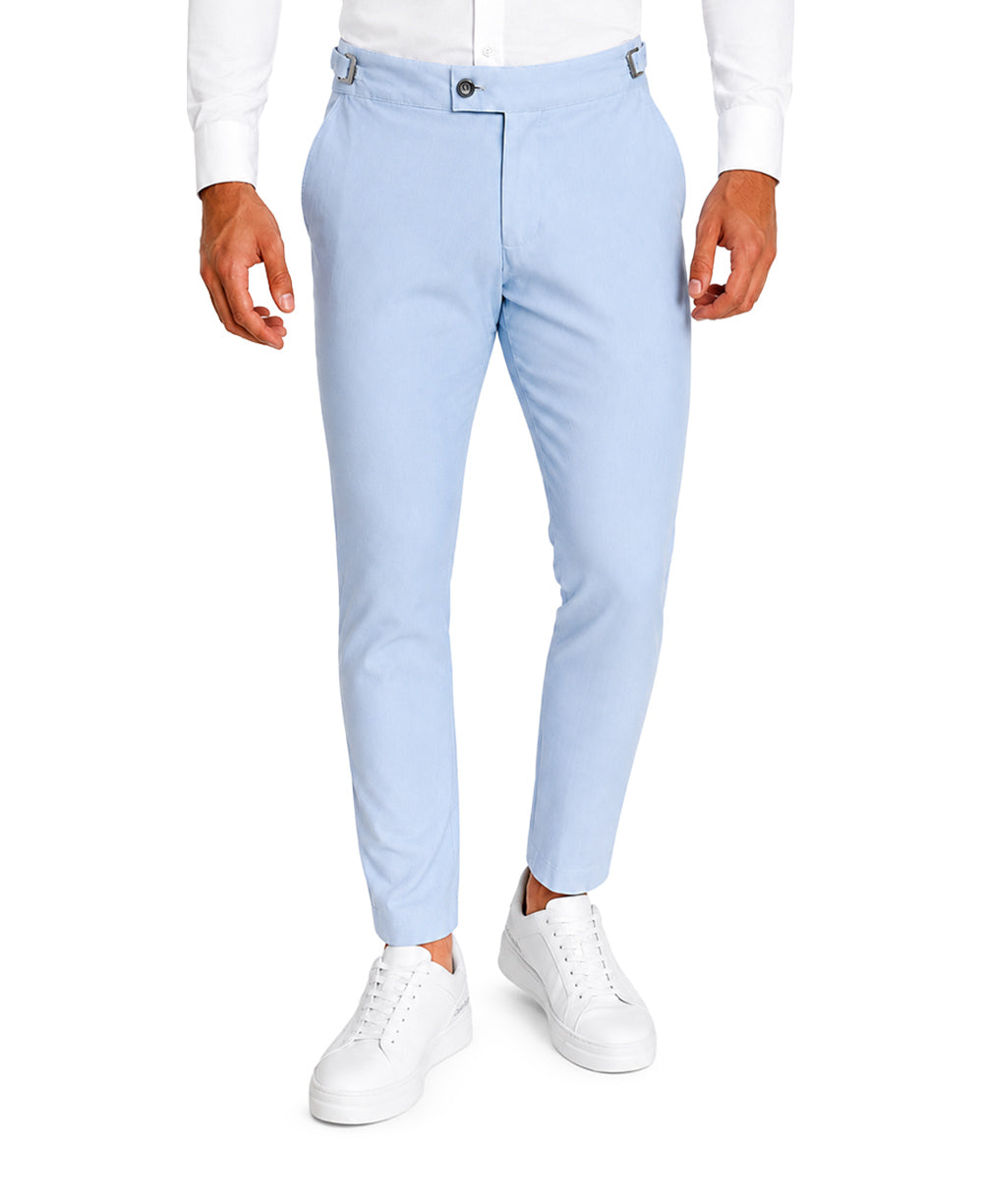 Calça Alfaiataria Azul Claro Masculina Com Regulagem - Paladho´s