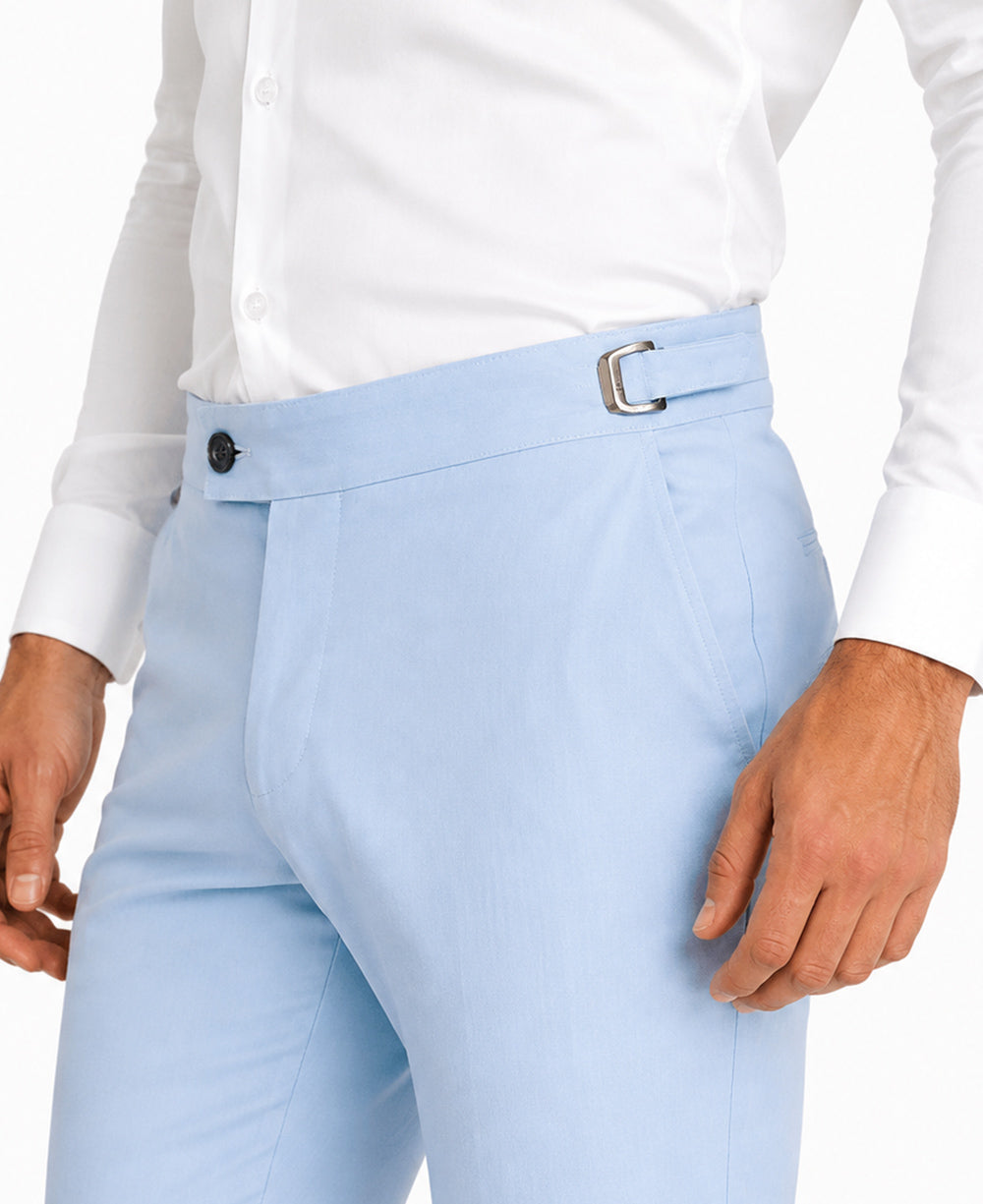 Calça Alfaiataria Azul Claro Masculina Com Regulagem - Paladho´s