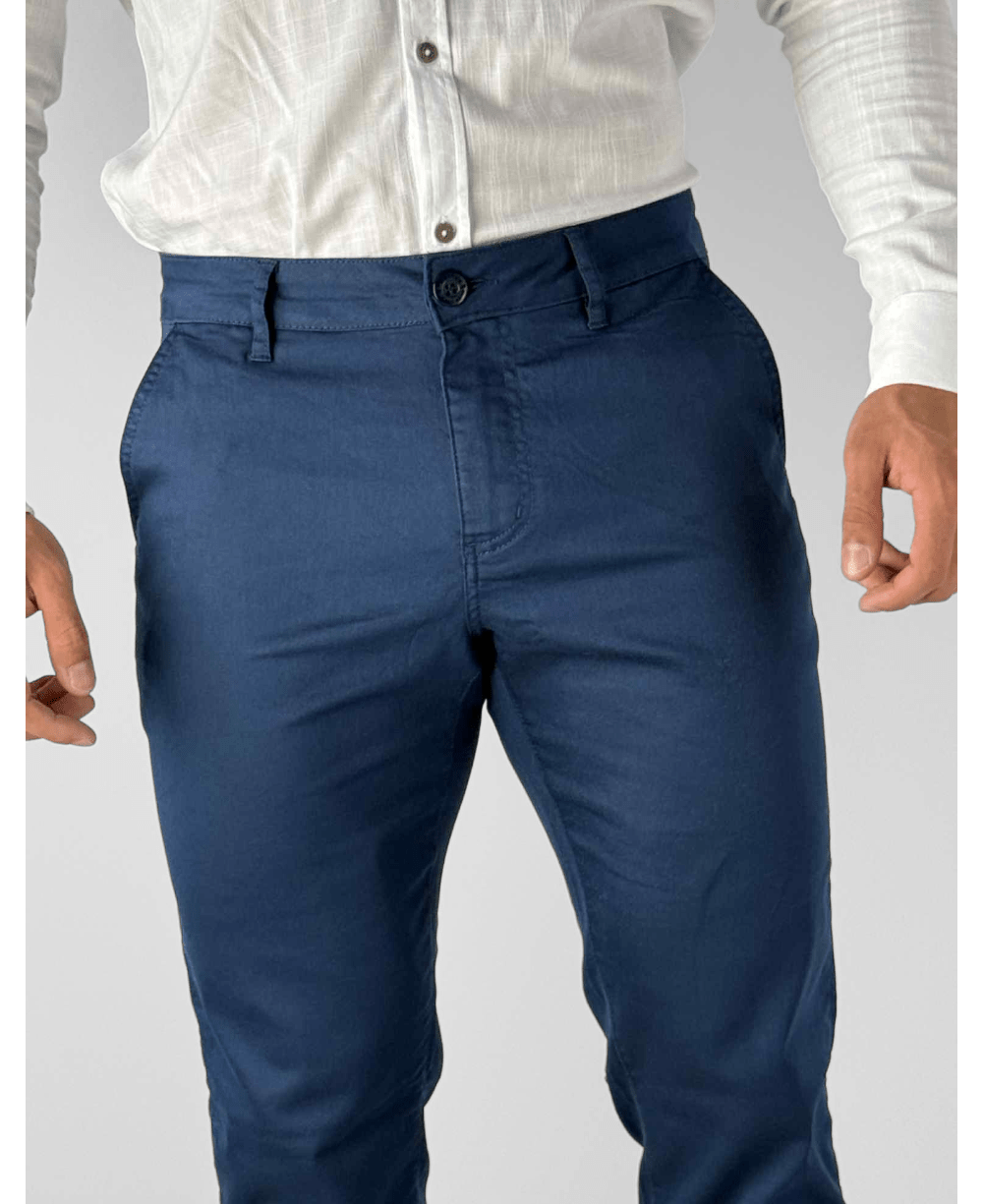 Calça Alfaiataria Azul Bic Masculina Slim - Paladho´s Jeans Wear