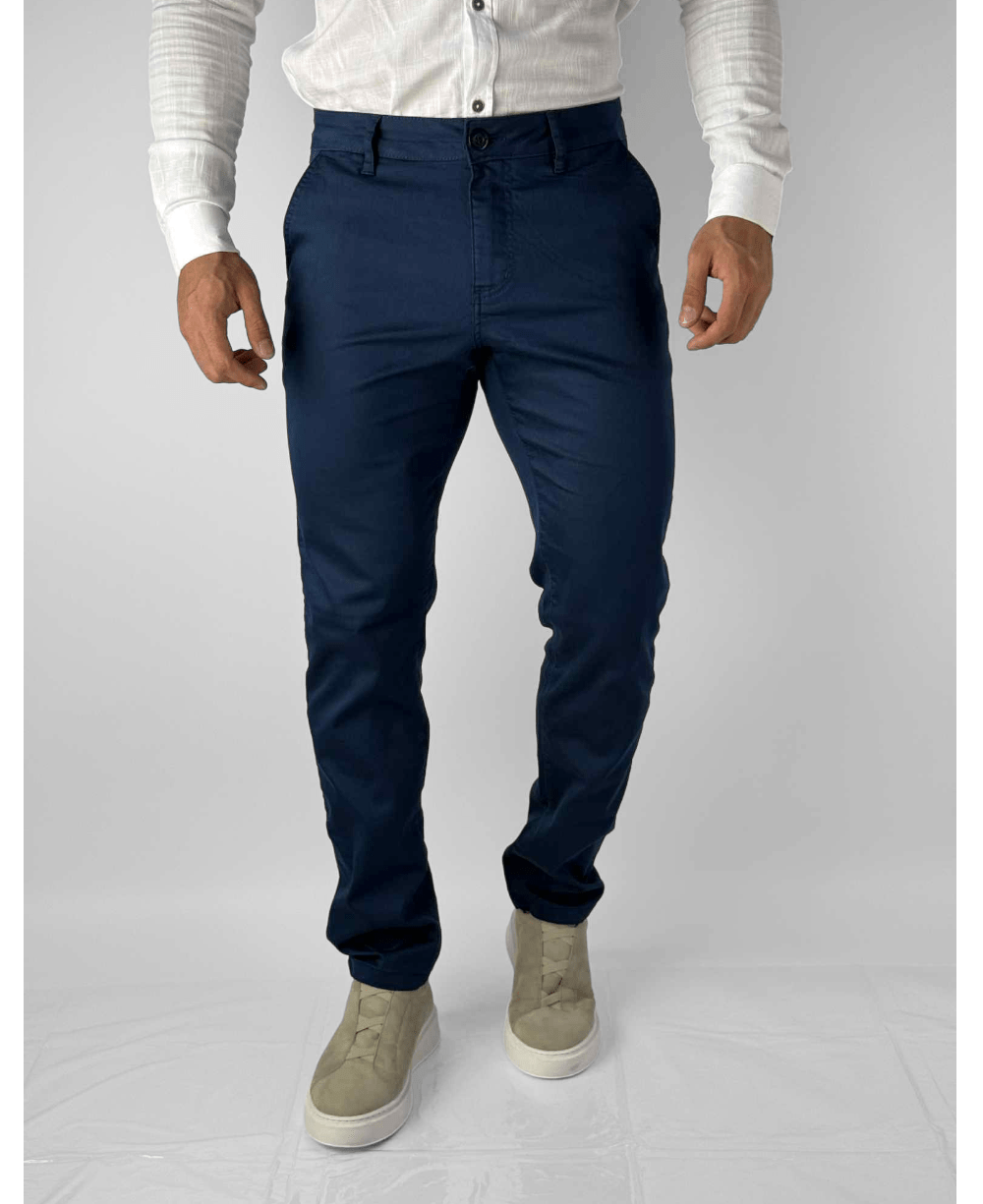 Calça Alfaiataria Azul Bic Masculina Slim - Paladho´s Jeans Wear