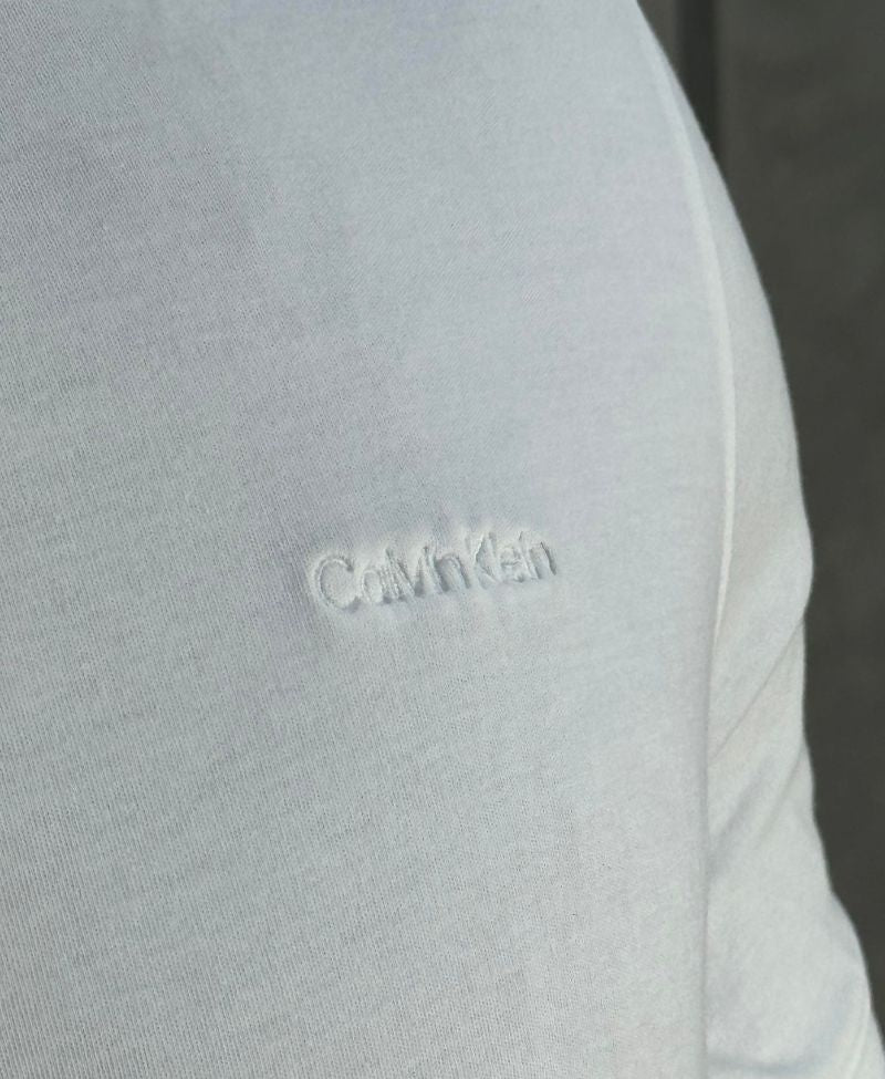 Camisa Polo Branca Masculina Básica Liquid Touch - Calvin Klein