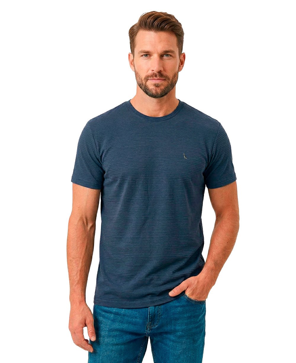 Camiseta Azul Marinho Masculina Regular Bristol - Reserva