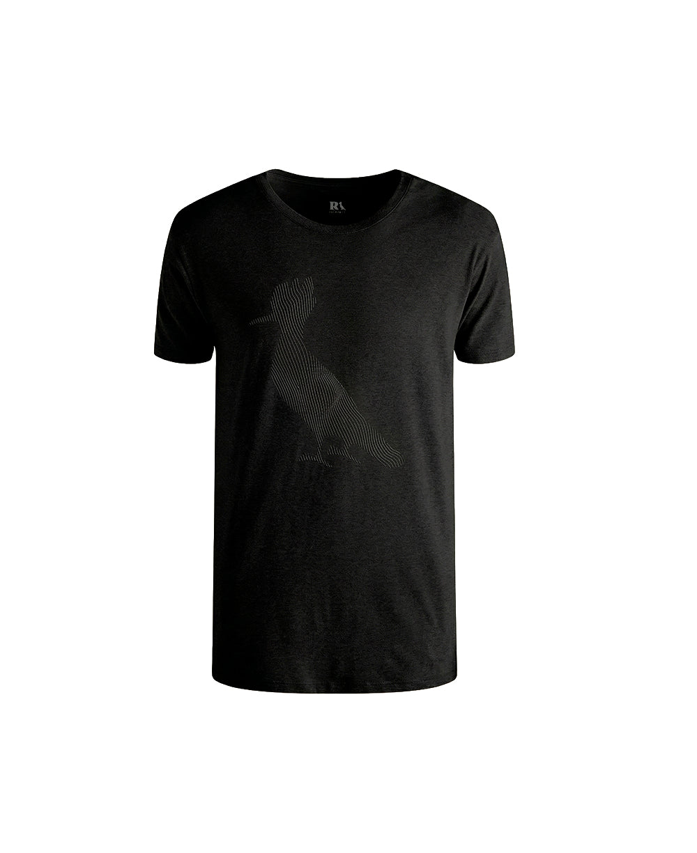 Camiseta Preta Masculina Slim Estampada - Reserva