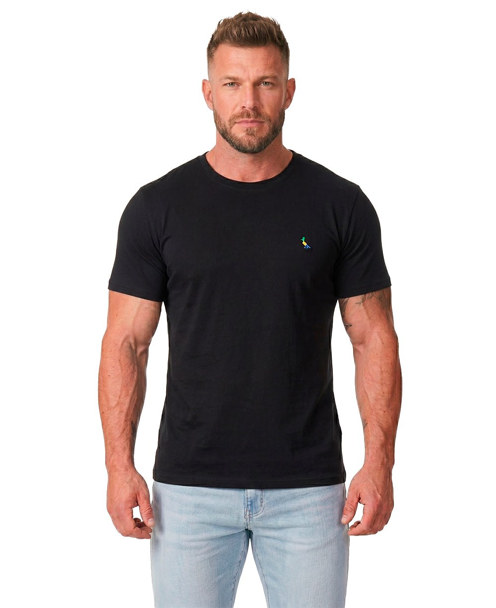 Camiseta Preta Masculina Regular Fit Bordado Pica Pau Copa - Reserva