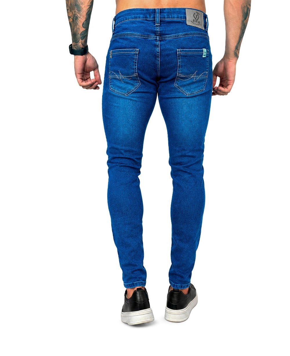 Calça Jeans Escuro Masculina com Lycra - Rota